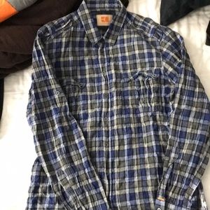 Hugo Boss Boss Orange Button Up. Blues & Grays